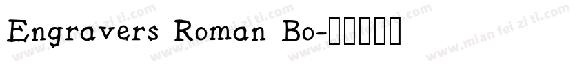 Engravers Roman Bo字体转换